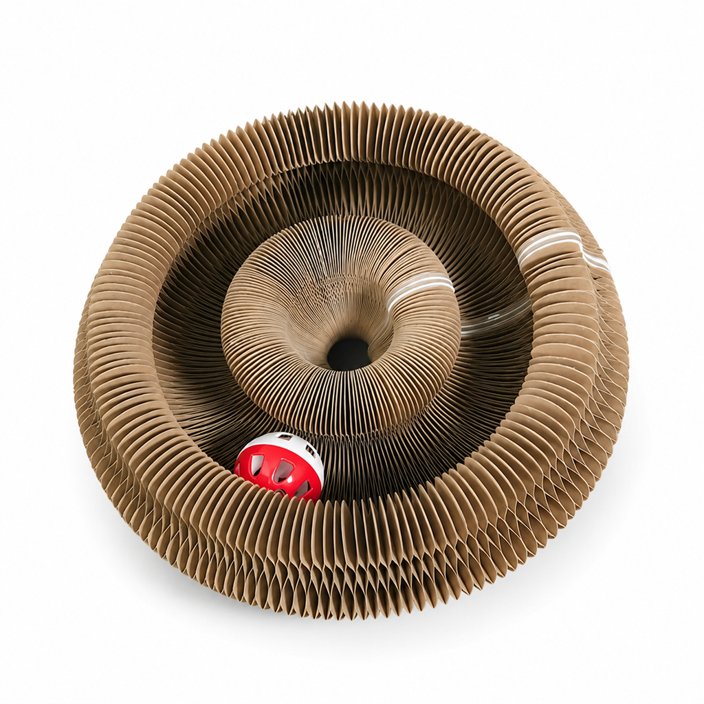 Osterly Foldable Cat Maze – Cardboard Scratcher and Tunnel