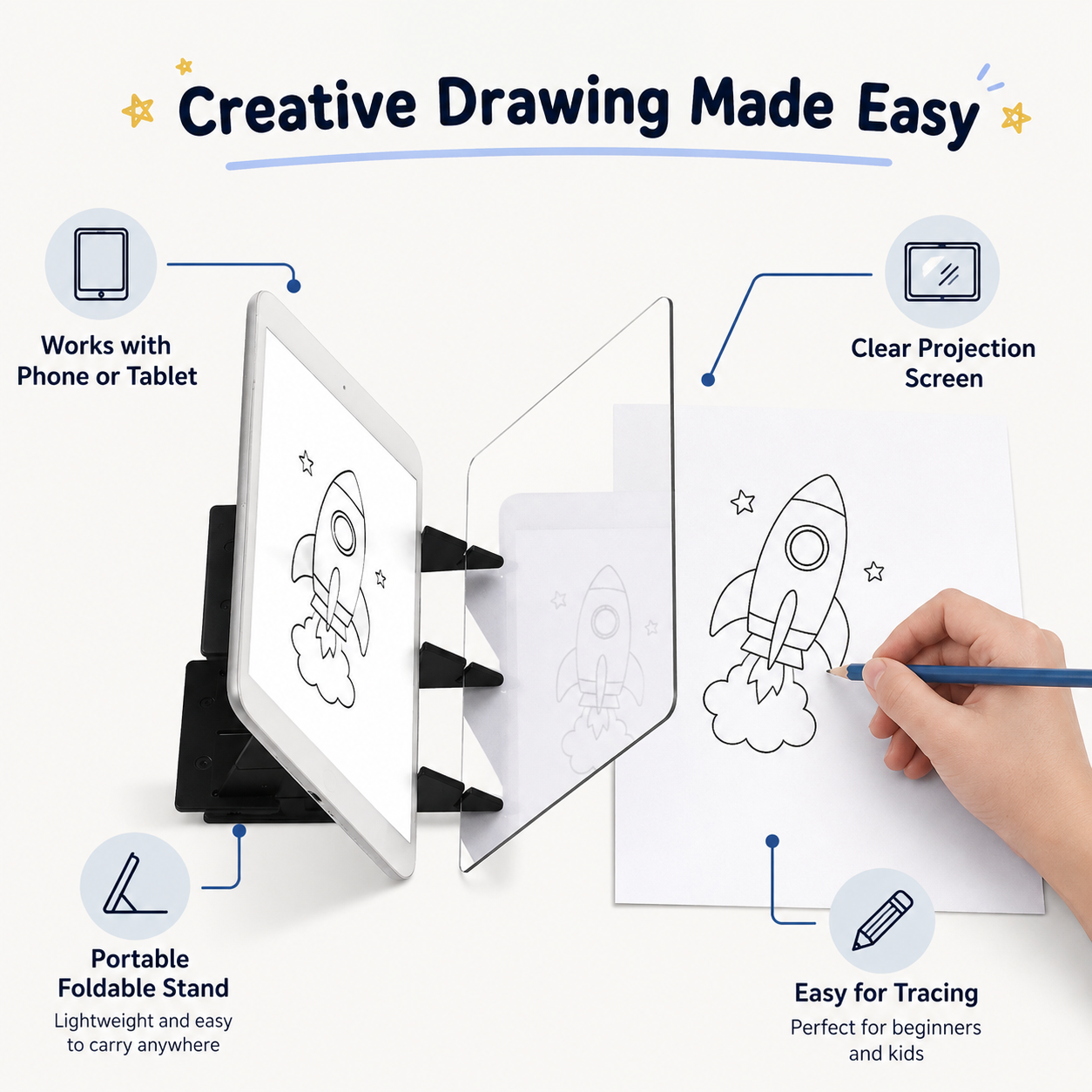 Osterly Drawing Projector – Kids Tracing and Sketch Art Toy