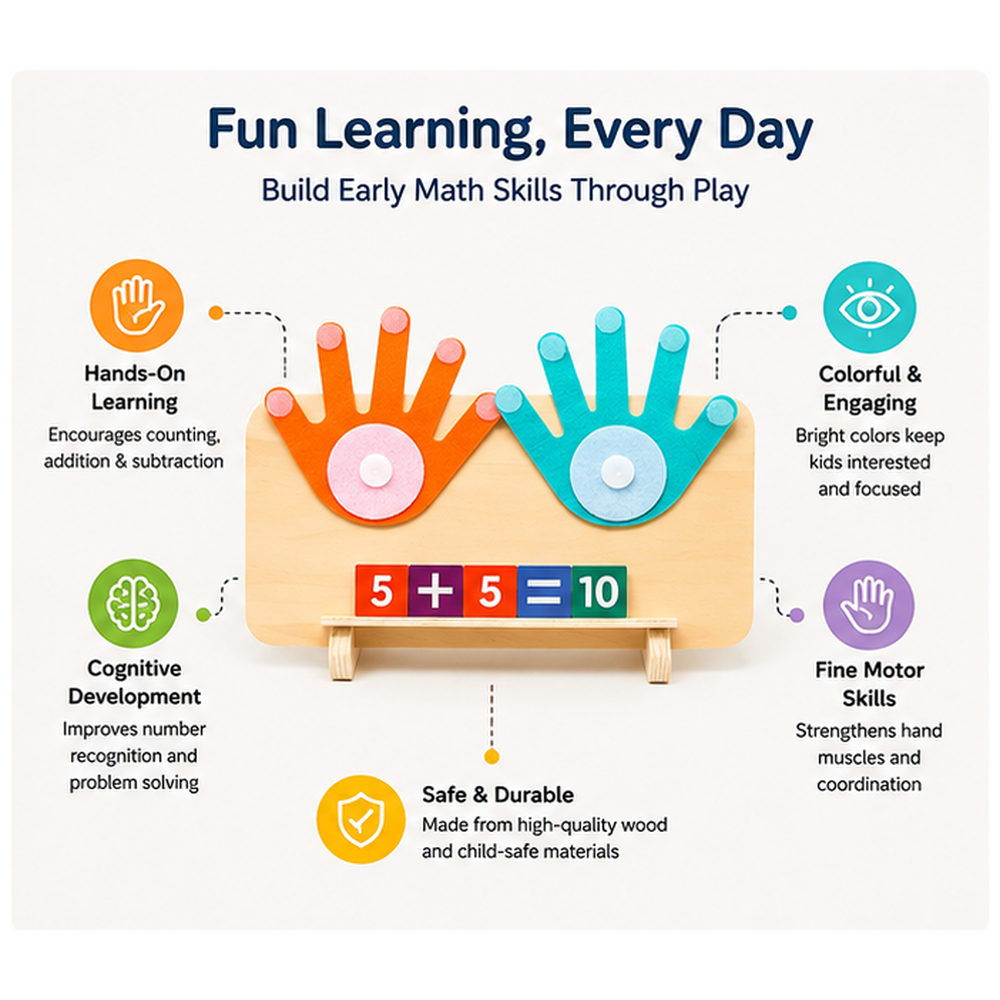 Osterly Wooden Counting Set – Montessori Toddler Math Toy