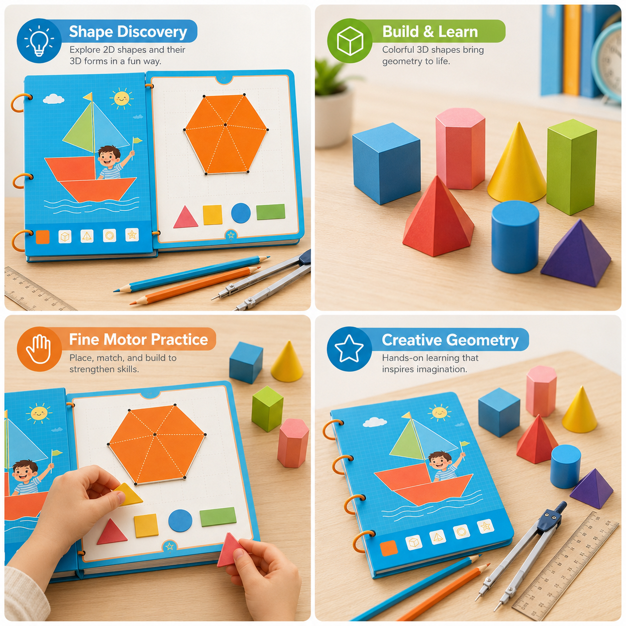 Osterly Geometry Book – Interactive Kids Shapes and Math