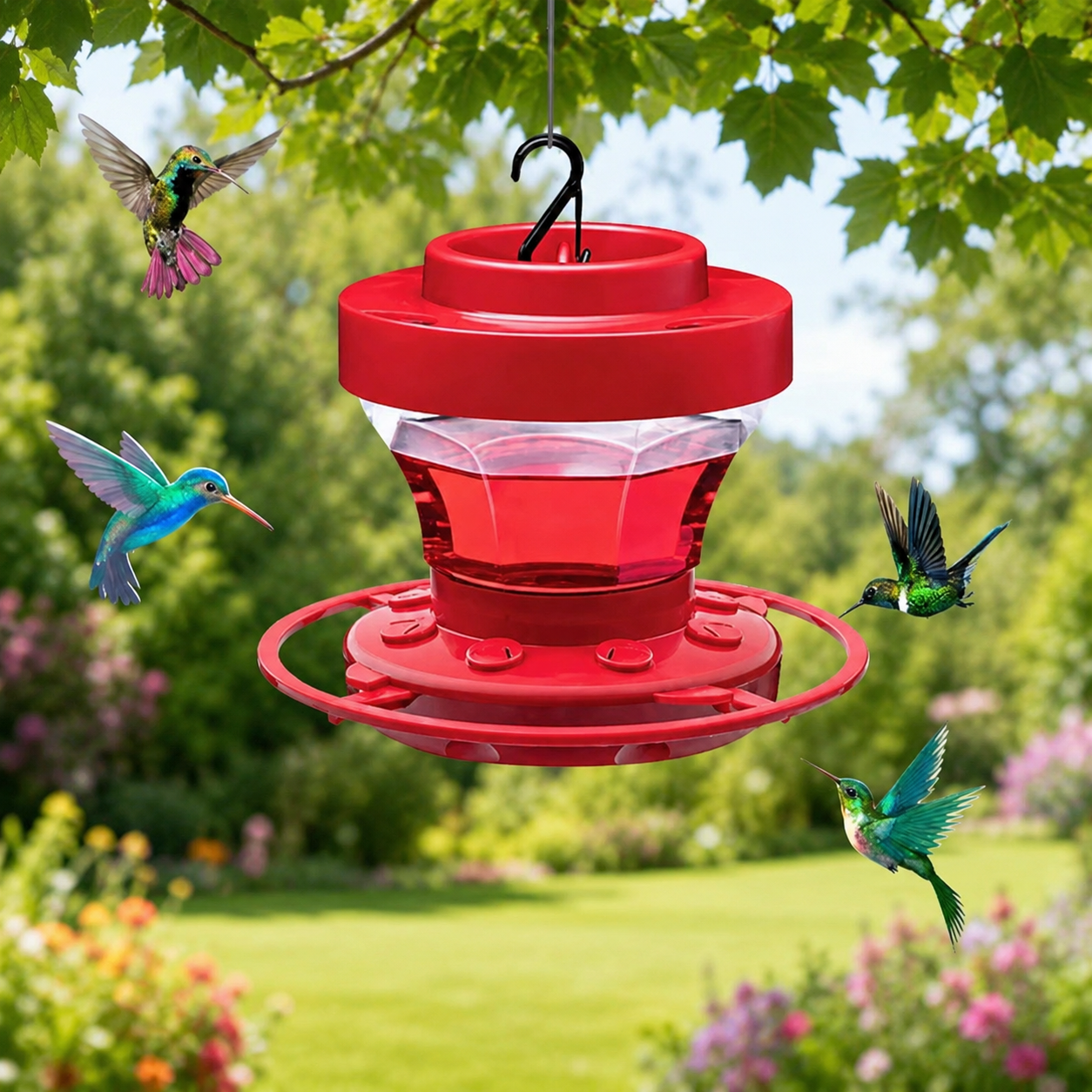 Osterly Hanging Hummingbird Feeder – Easy-Fill Garden Feeder