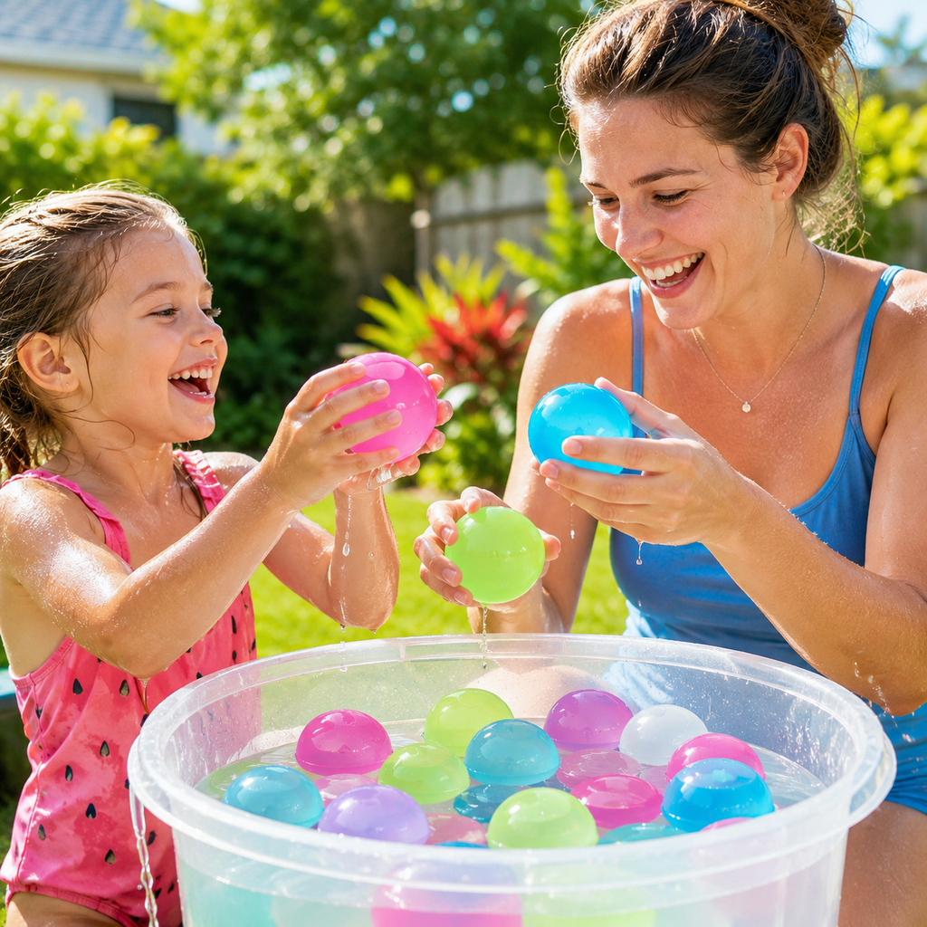 Osterly Reusable Water Balloons – Refillable Outdoor Water Toy