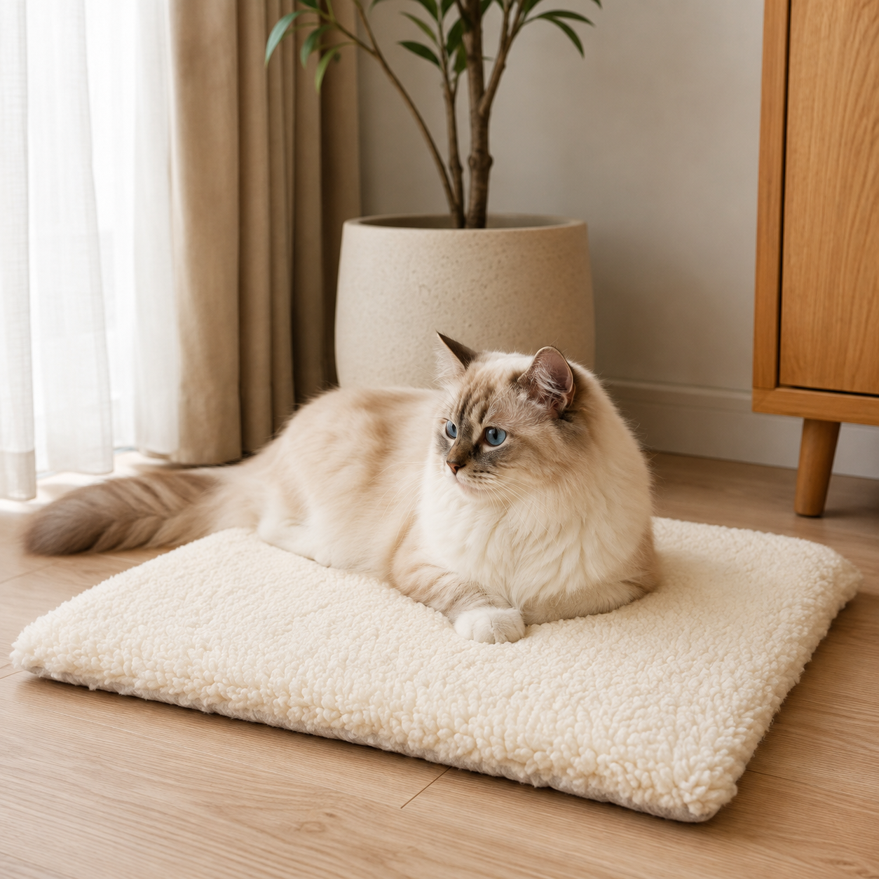 Osterly Self-Warming Cat Mat – Non-Electric Washable Pet Bed