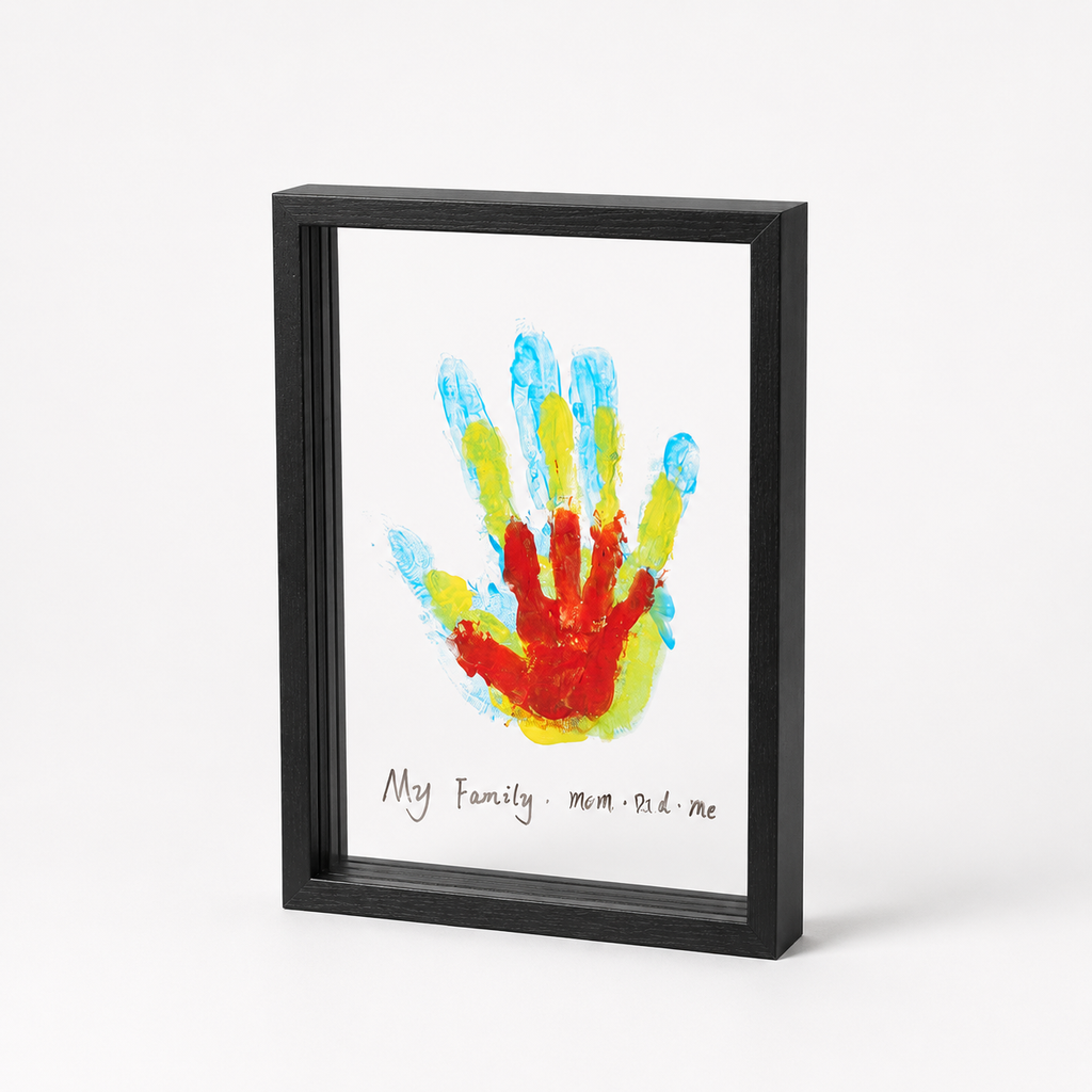 Osterly Wooden Keepsake Frame – Family Handprint Wall Display