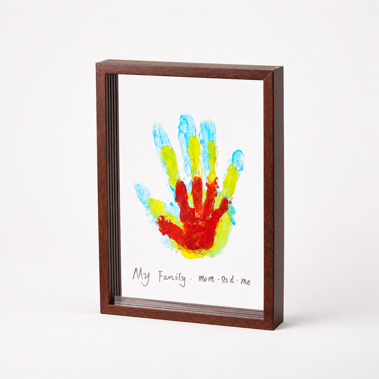 Osterly Wooden Keepsake Frame – Family Handprint Wall Display