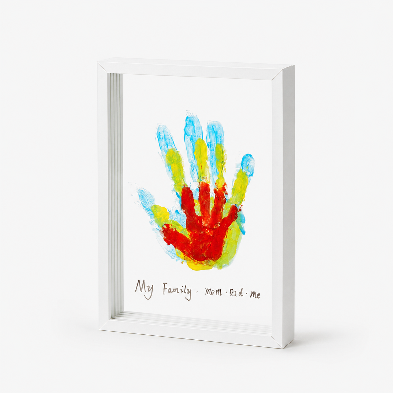 Osterly Wooden Keepsake Frame – Family Handprint Wall Display