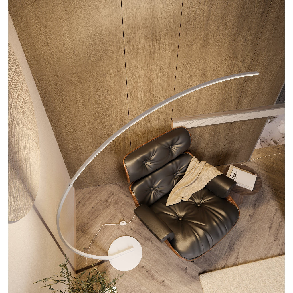Osterly Arc Floor Lamp – Modern Adjustable LED Reading Light