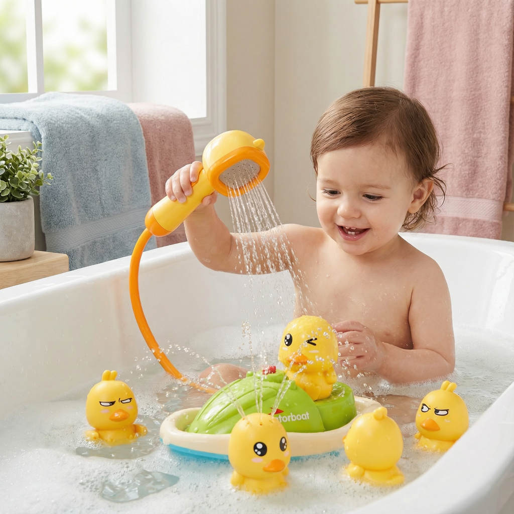 Osterly Bath Toy Playset – Floating Water Toys for Infants