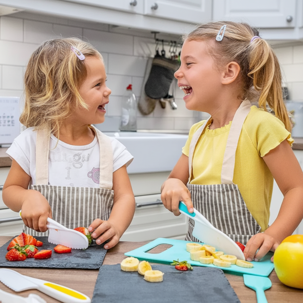 Osterly Play Kitchen Set – Safe Cutting Toy Food for Kids