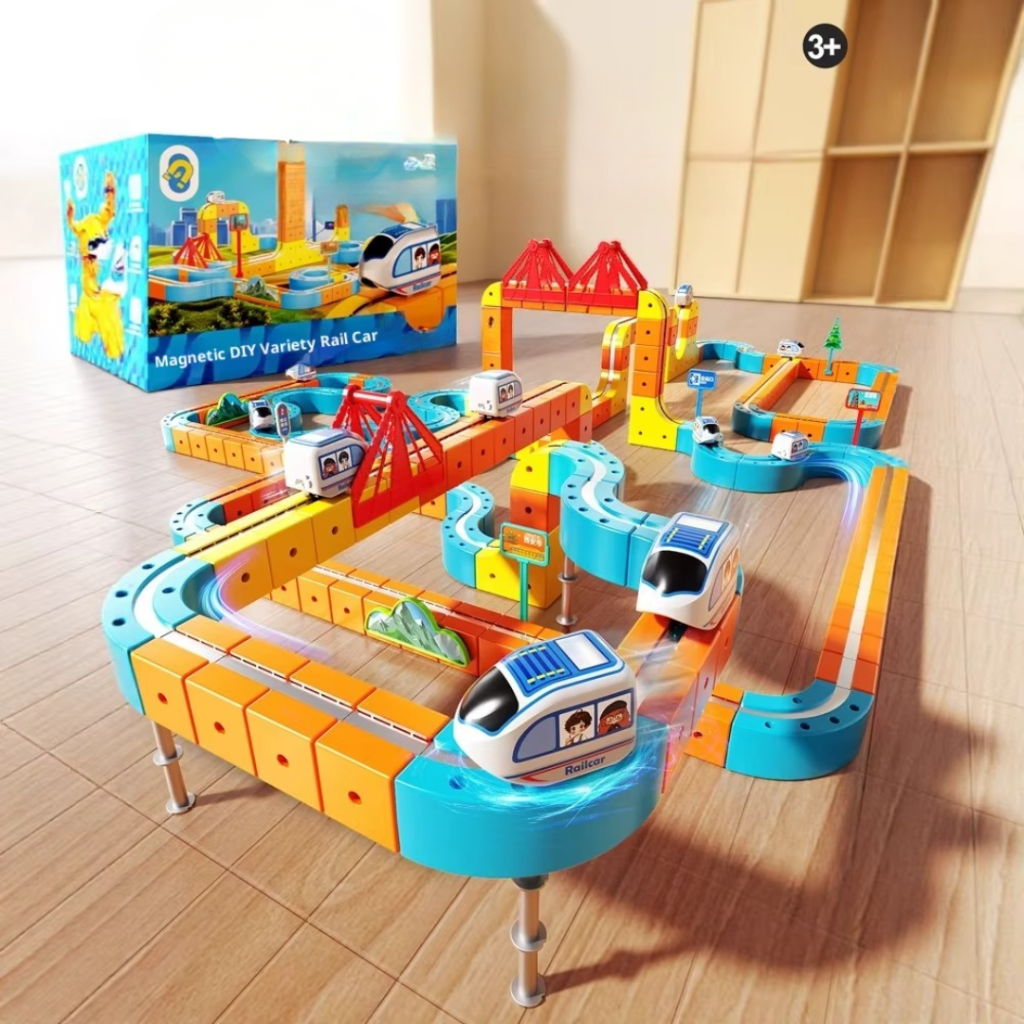 Osterly Electric Train Set – Magnetic Track Construction Toy