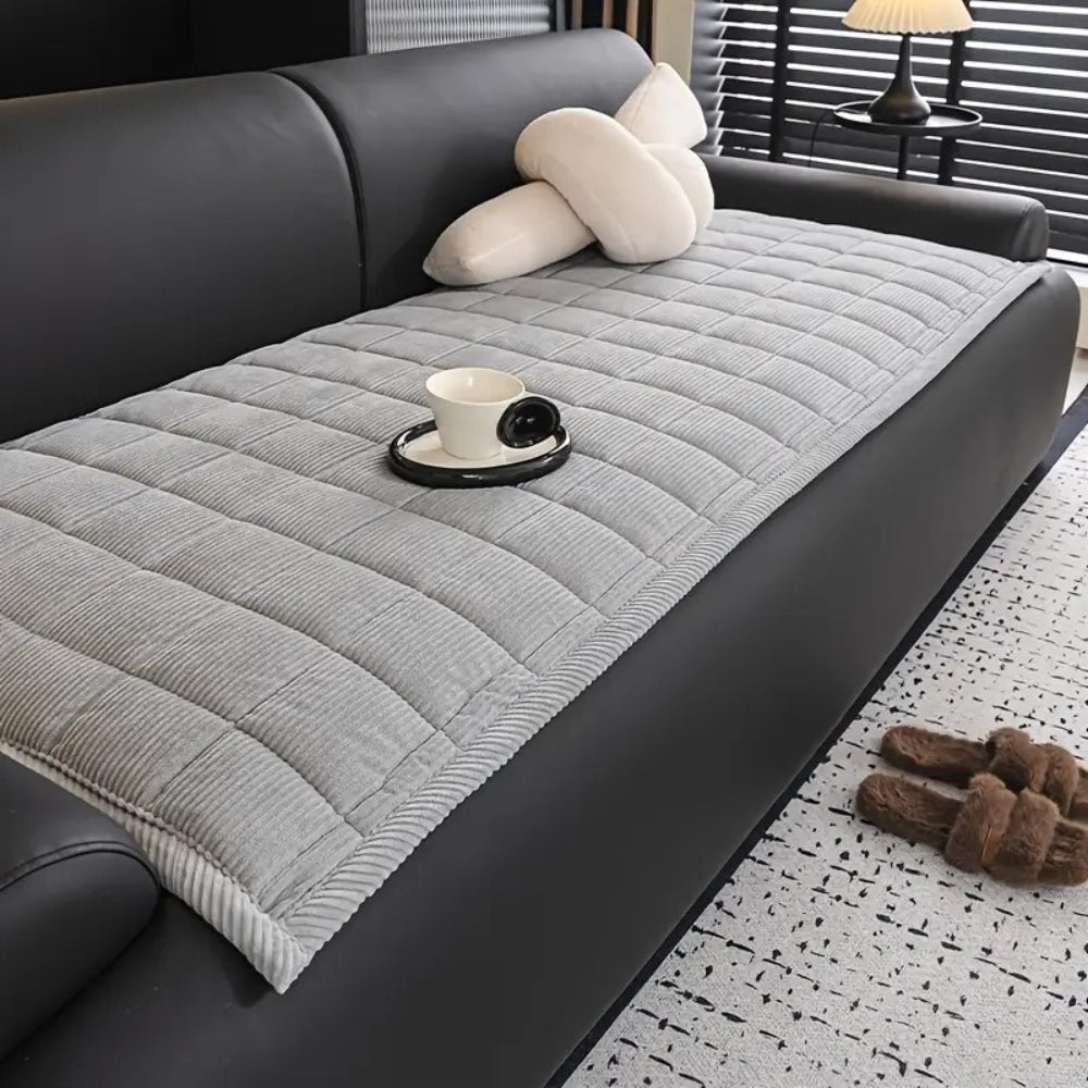 Osterly Quilted Couch Cover – Washable Sofa Protector