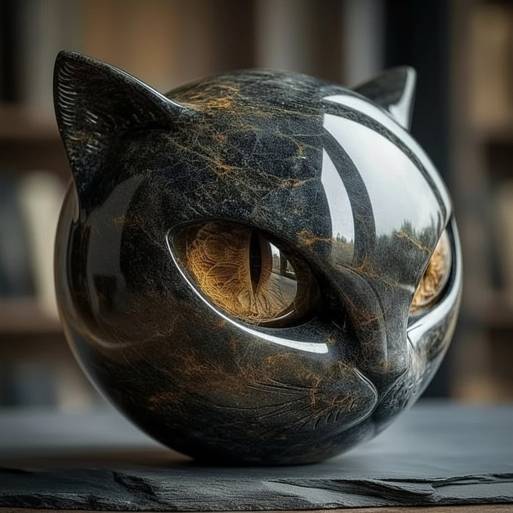Osterly Decorative Cat Sculpture – Modern Home Accent Piece