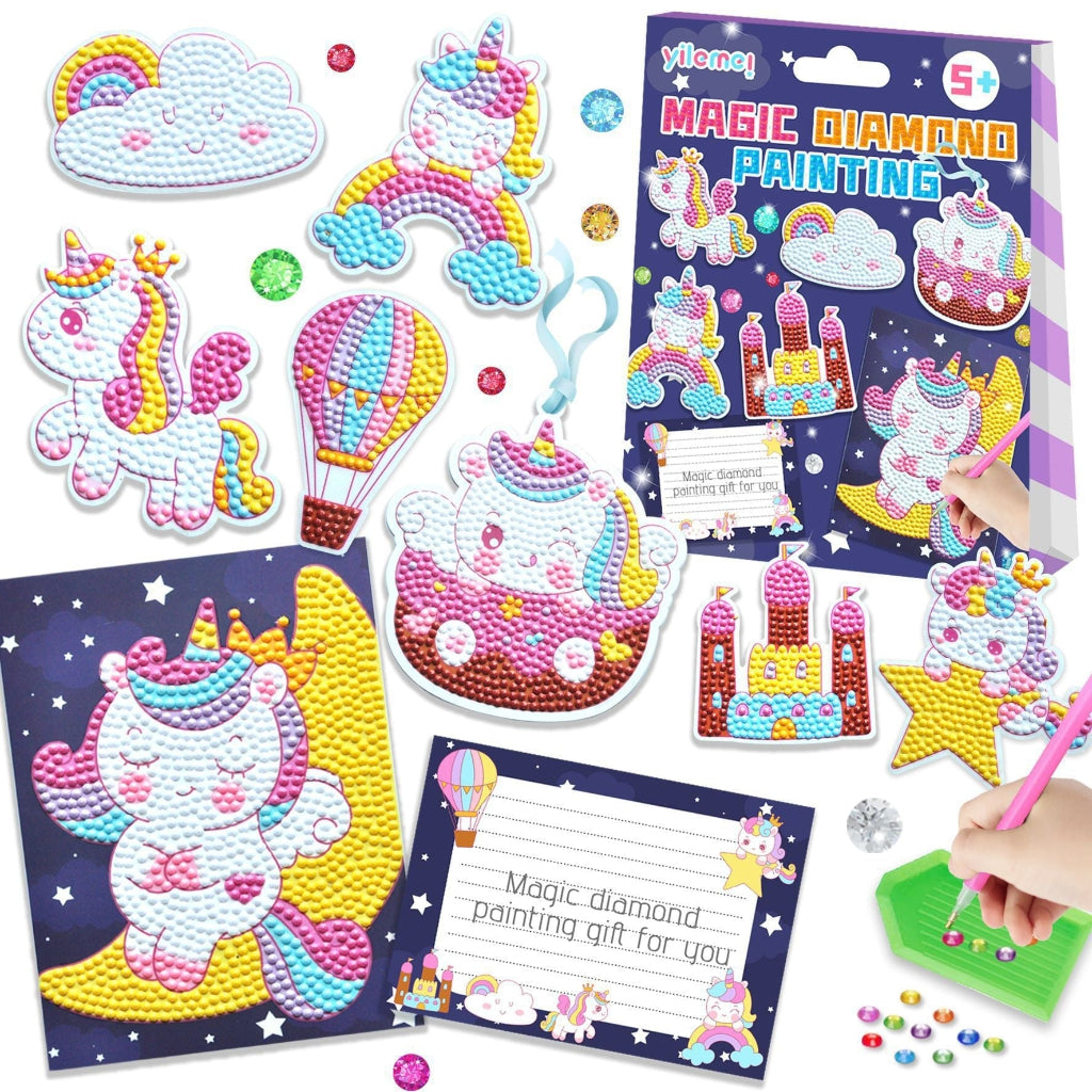 Osterly Diamond Painting Kit – Unicorn and Dino Wall Art