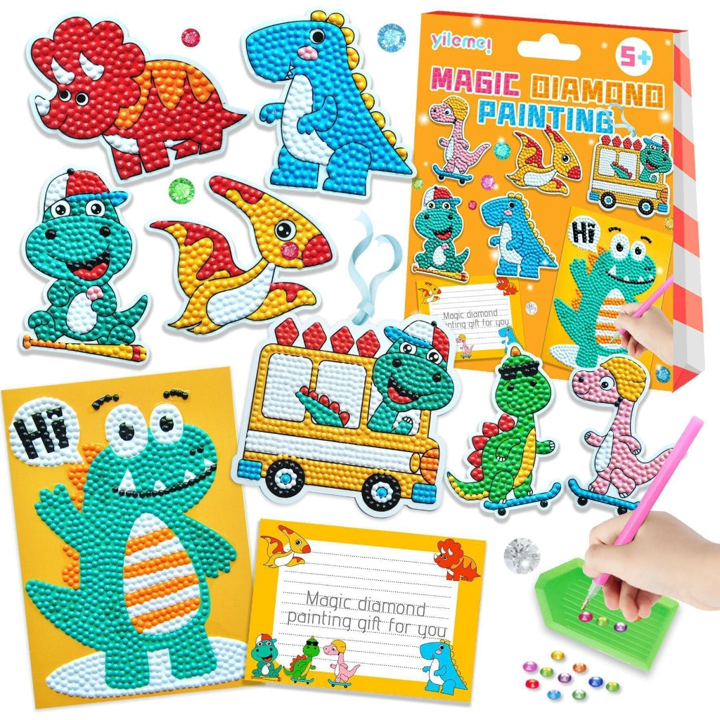Osterly Diamond Painting Kit – Unicorn and Dino Wall Art