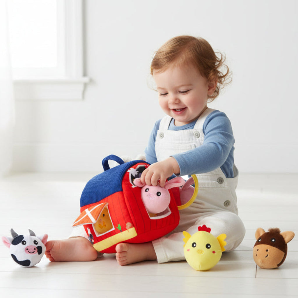 Osterly Farm Animal Playset – Soft Plush Role Play Toys