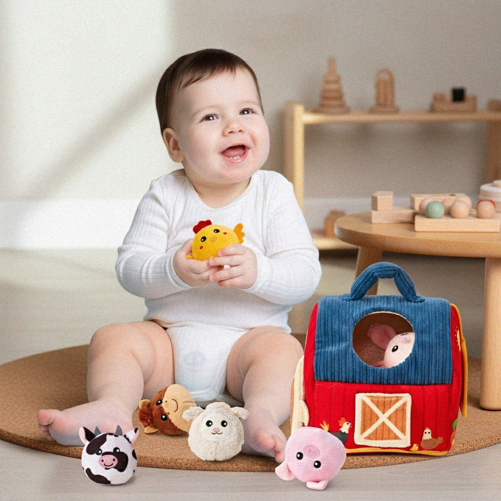 Osterly Farm Animal Playset – Soft Plush Role Play Toys