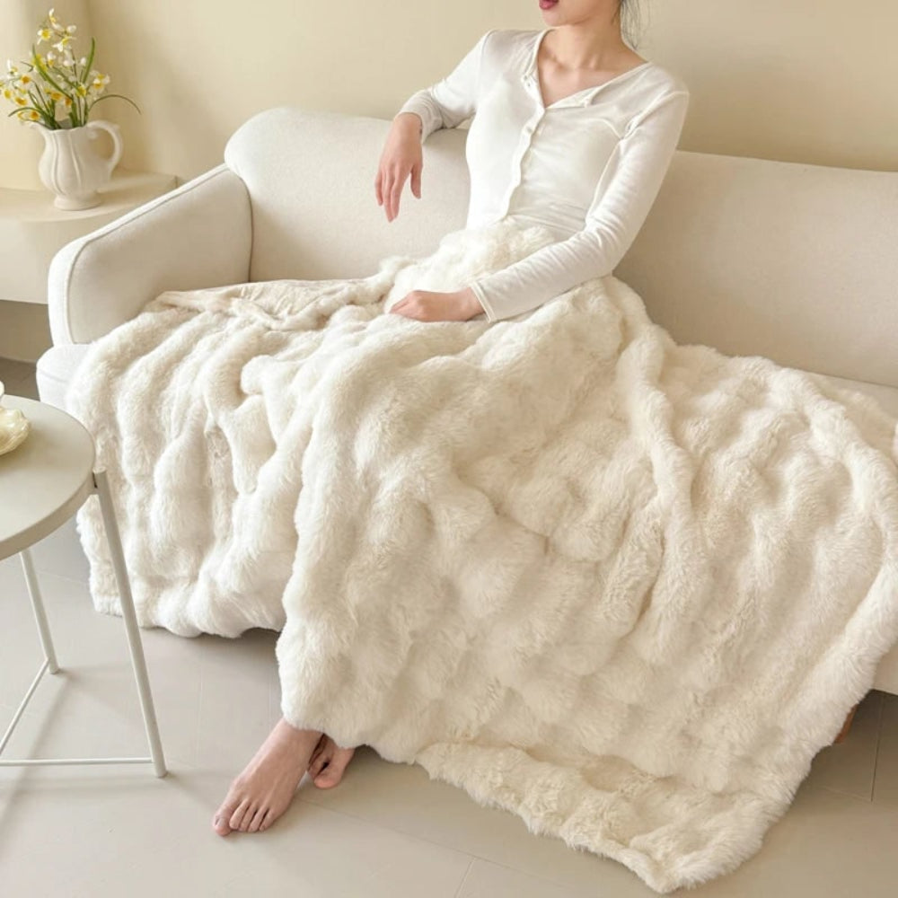 Osterly Faux Fur Blanket – Cozy Soft Plush Throw for Sofas