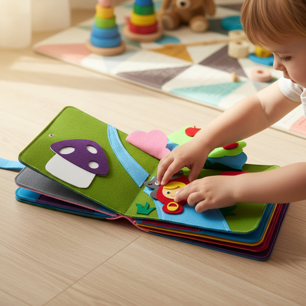 Osterly Felt Board Book Set – Interactive Toddler Learning