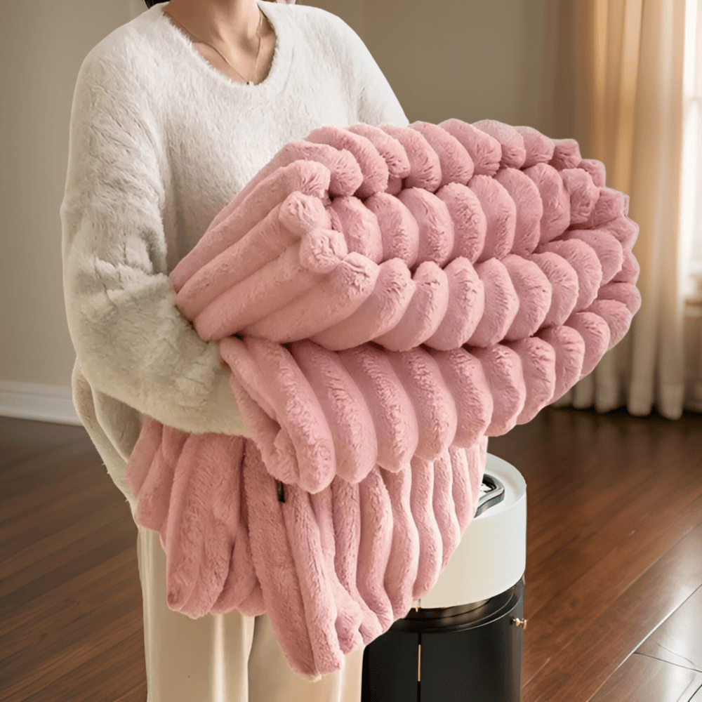 Osterly Fleece Throw Blanket – Large Soft Plush Sofa Drape