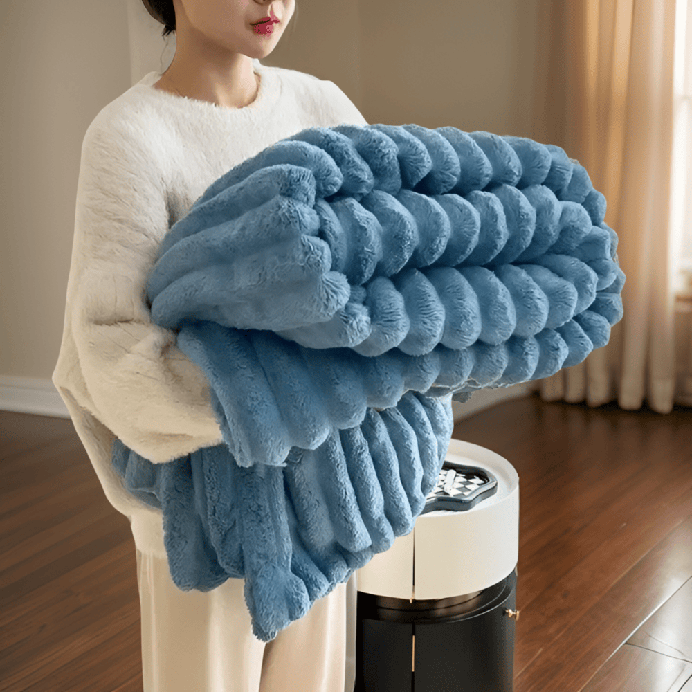 Osterly Fleece Throw Blanket – Large Soft Plush Sofa Drape