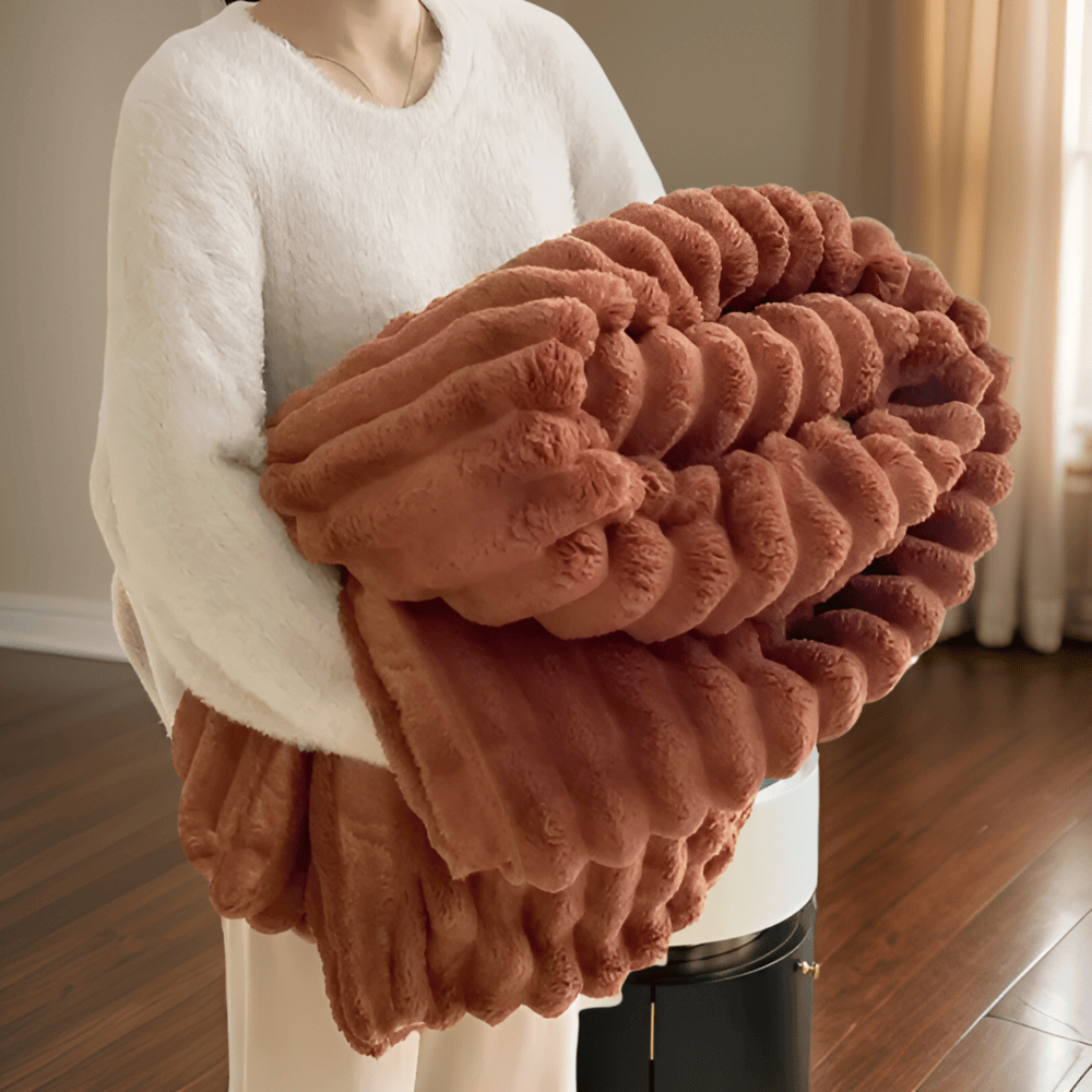 Osterly Fleece Throw Blanket – Large Soft Plush Sofa Drape
