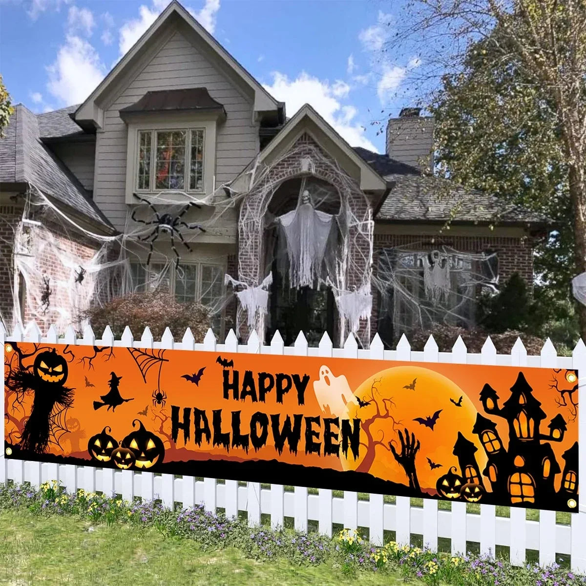 Osterly Halloween Banner – Outdoor Yard Sign Decoration