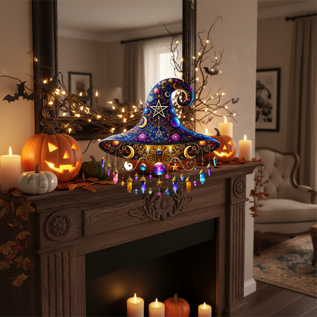Osterly Witch Hat Decor – Hanging Halloween Home Accent