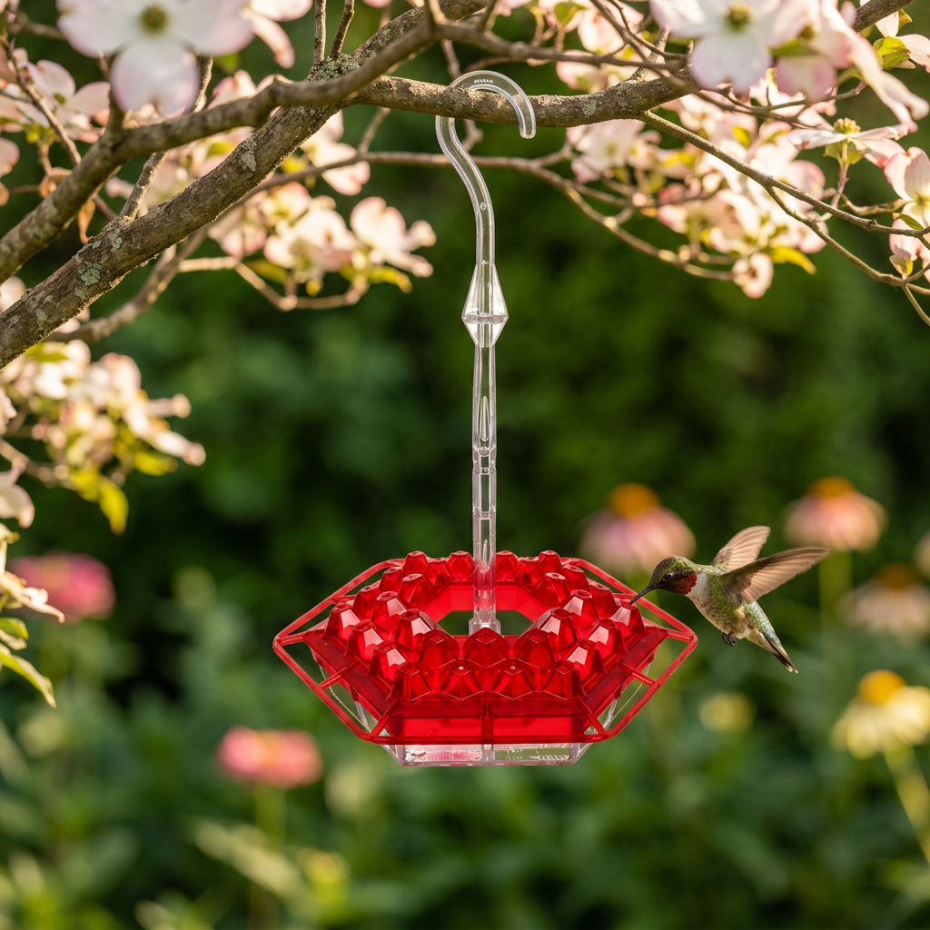 Hummingbird Feeder shown in a warm, cosy home setting
