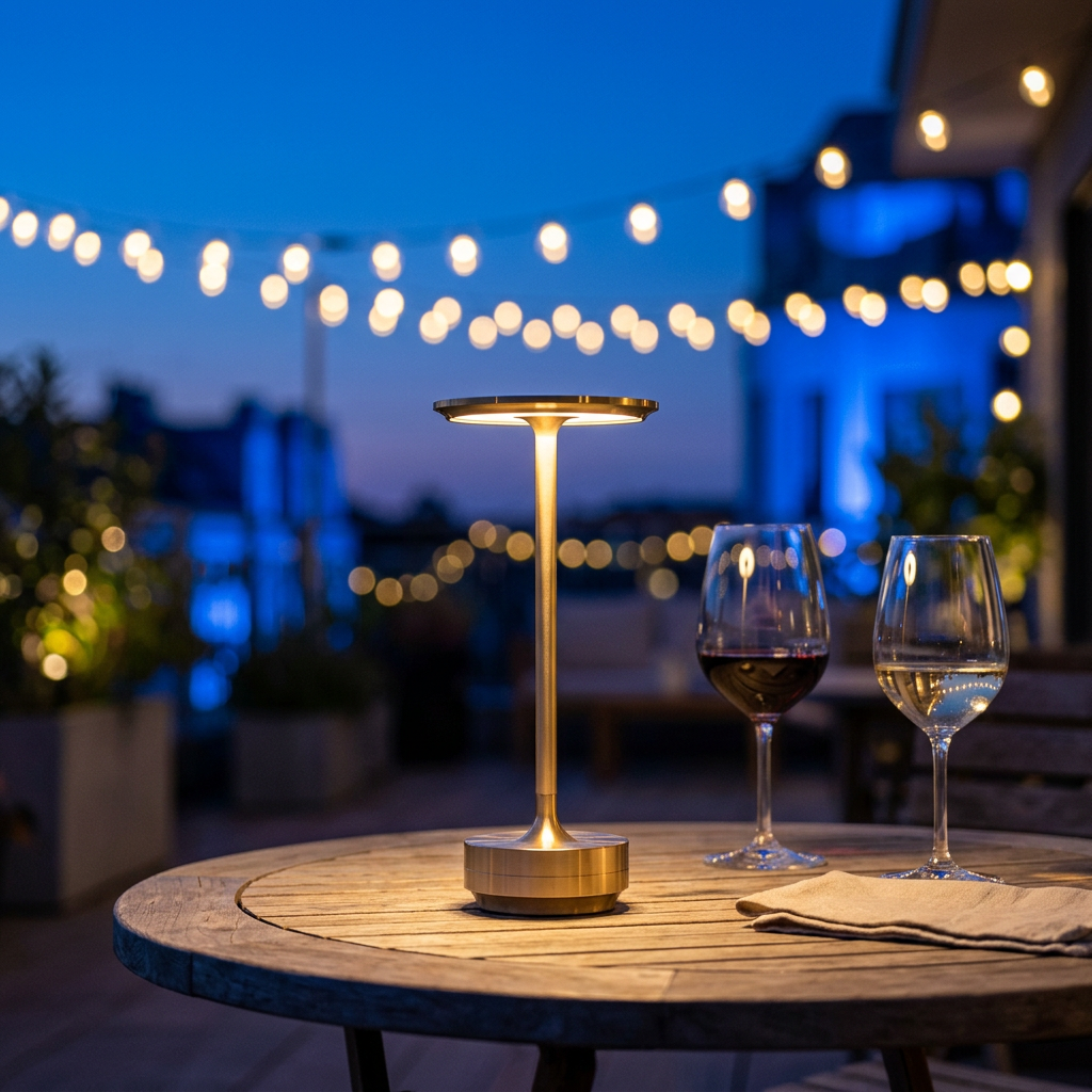 Rechargeable Table Lamp shown in a warm, cosy home setting