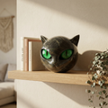 Decorative Cat Sculpture shown in a warm, cosy home setting