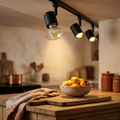 Dimmable LED Bulb shown in a warm, cosy home setting