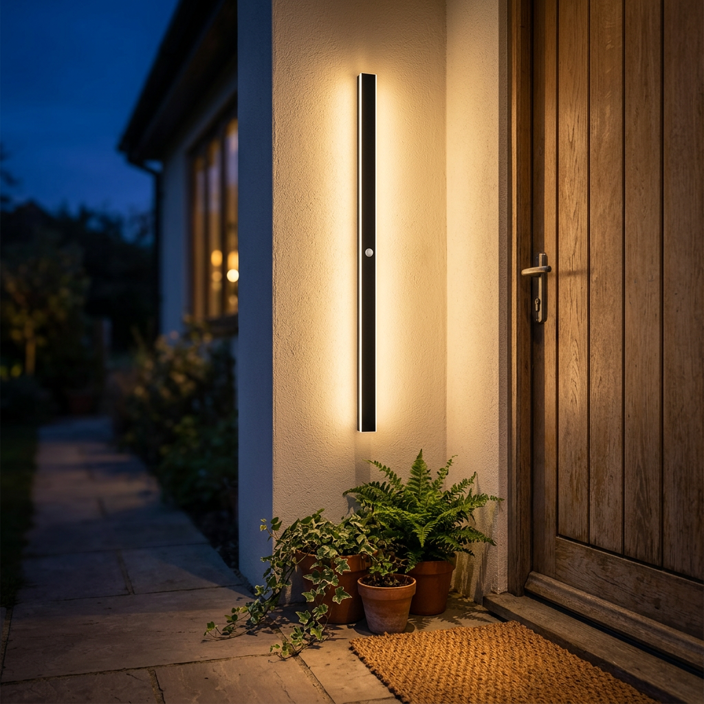 Outdoor Wall Lamp shown in a warm, cosy home setting