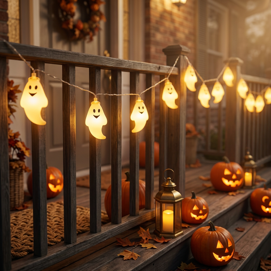 LED Ghost Lights shown in a warm, cosy home setting