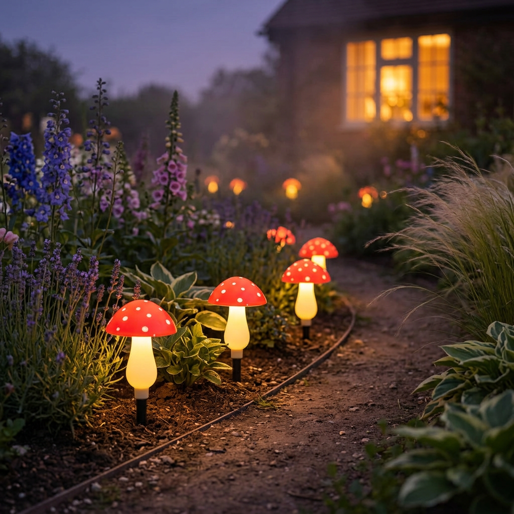 Solar Garden Lights shown in a warm, cosy home setting