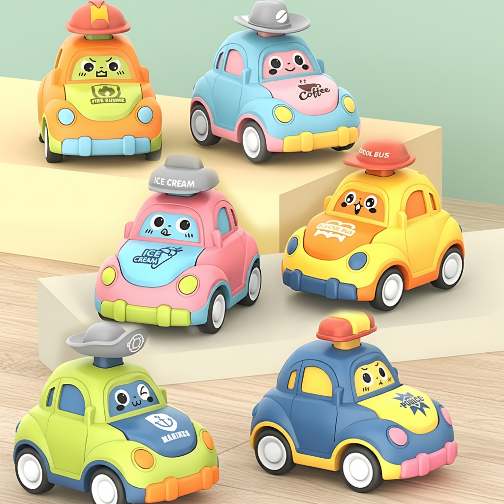 Osterly Interactive Toy Cars – Colorful Vehicle Playset