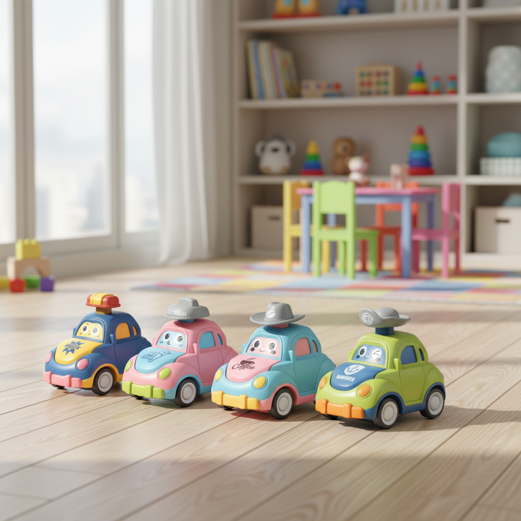 Osterly Interactive Toy Cars – Colorful Vehicle Playset
