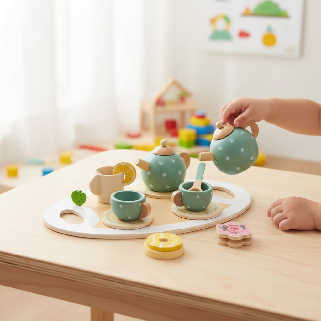 Osterly Kids Tea Set – Fine Motor Skills Pretend Play Toy