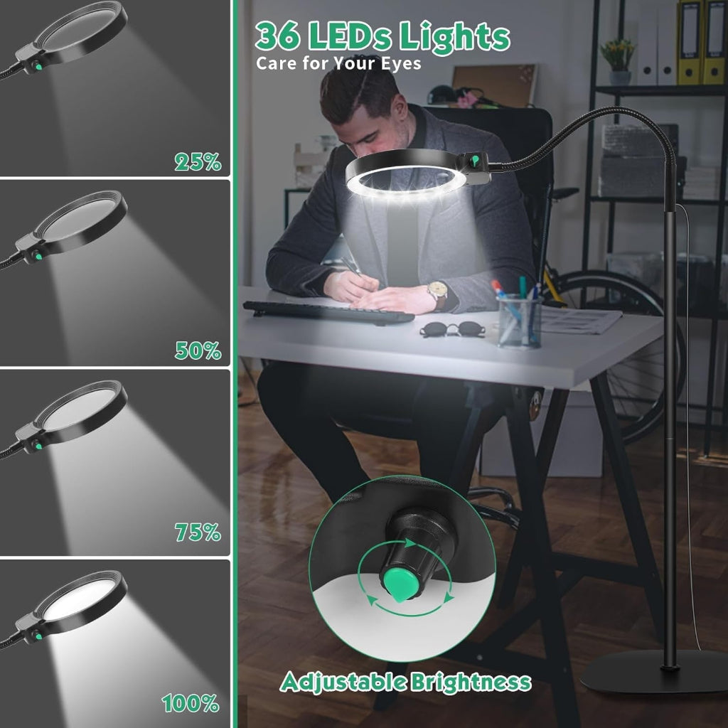 Osterly Magnifying Desk Lamp – LED Reading and Craft Light
