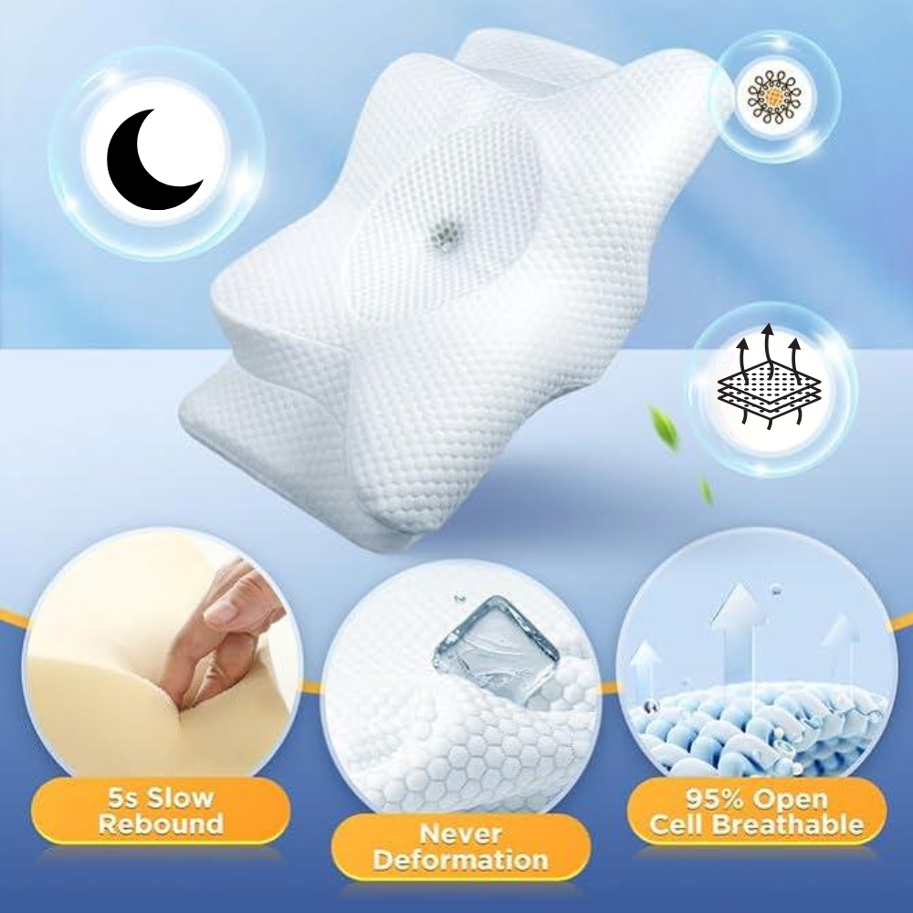 Osterly Anti-Snore Pillow – Memory Foam Ergonomic Support