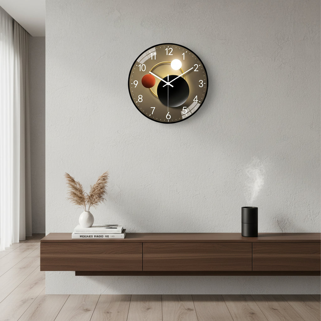 Osterly Modern Wall Clock – Decorative Silent Home Accent