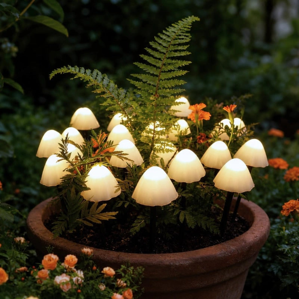 Osterly Solar Garden Lights – Mushroom Stake Set for Paths