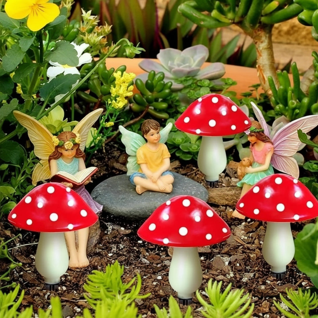 Osterly Solar Garden Lights – Mushroom Stake Set for Paths