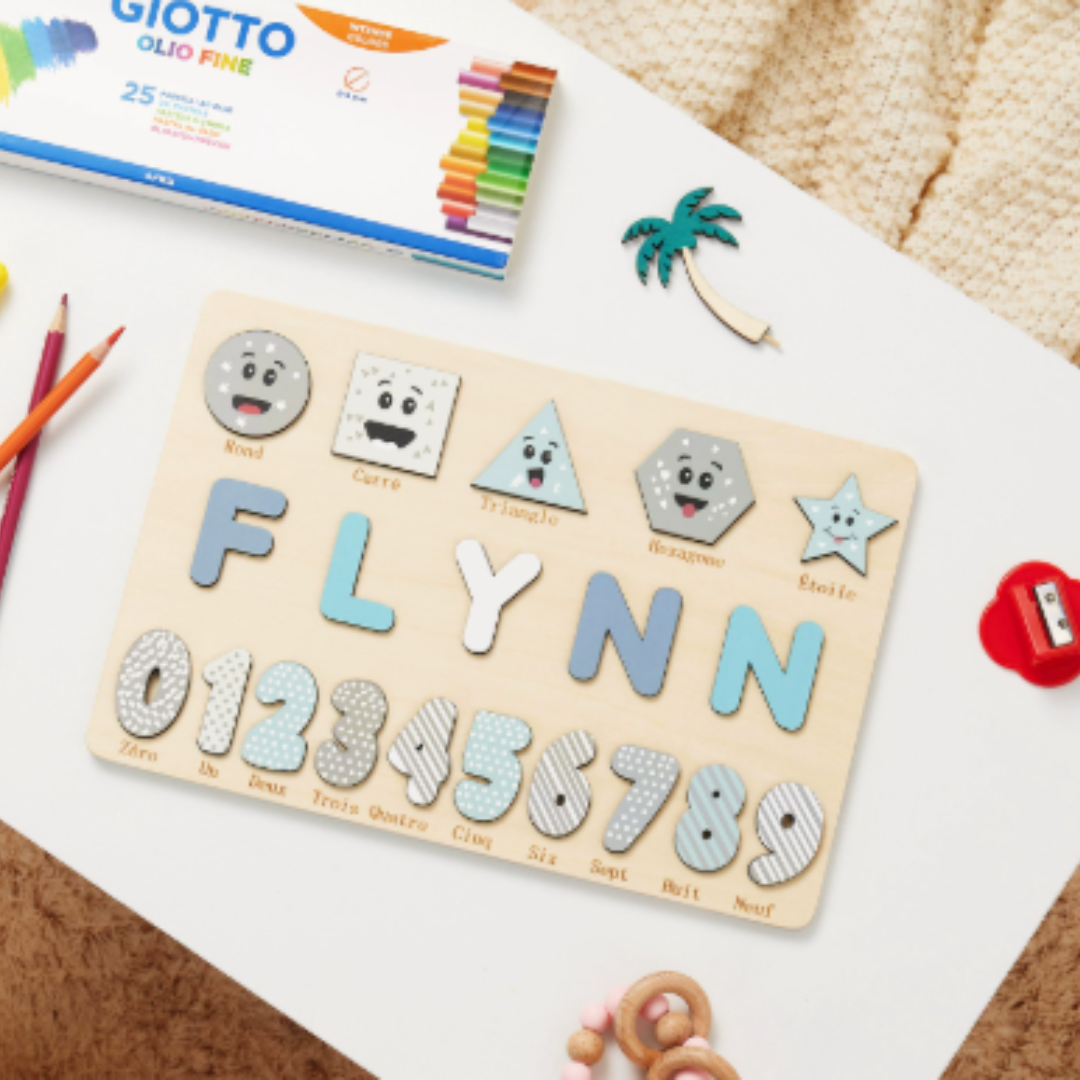 Osterly Personalized Name Puzzle – Wooden Toddler Learning Toy