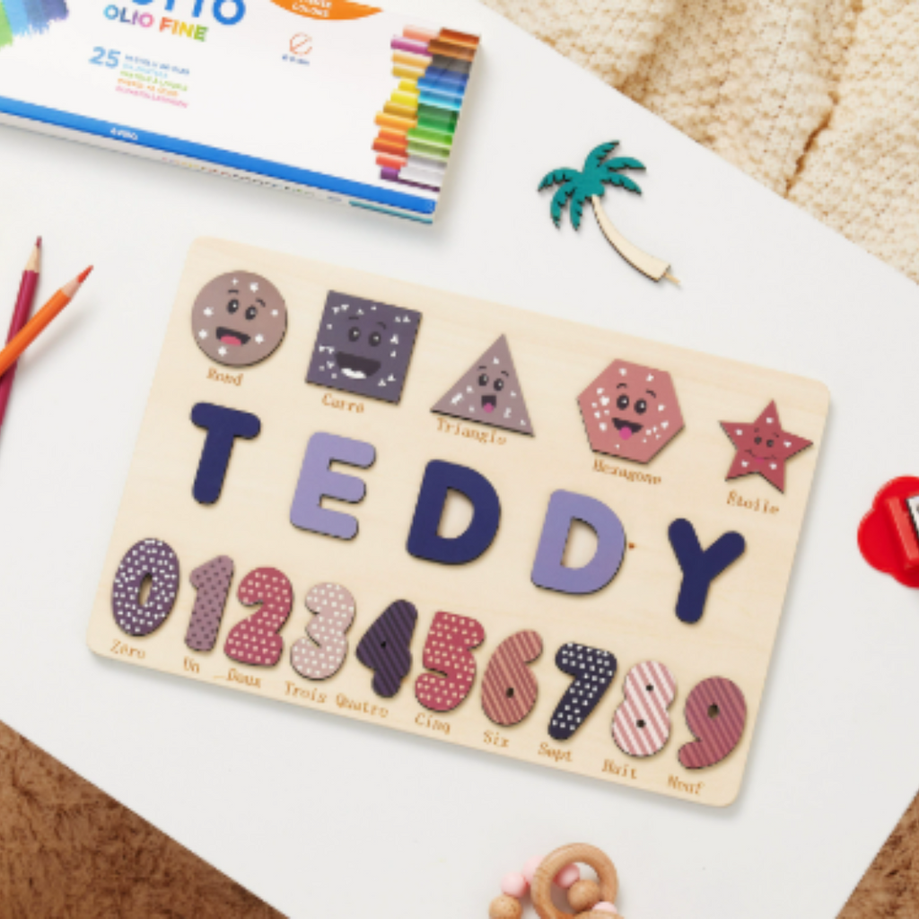 Osterly Personalized Name Puzzle – Wooden Toddler Learning Toy