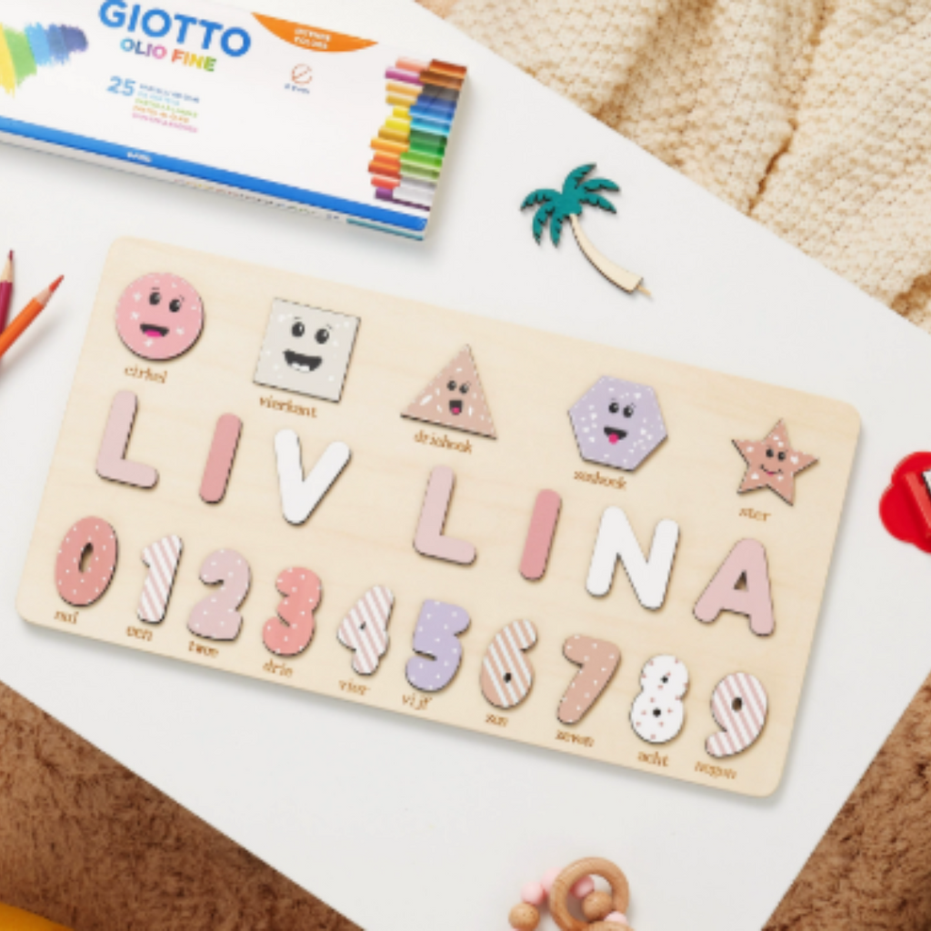 Osterly Personalized Name Puzzle – Wooden Toddler Learning Toy