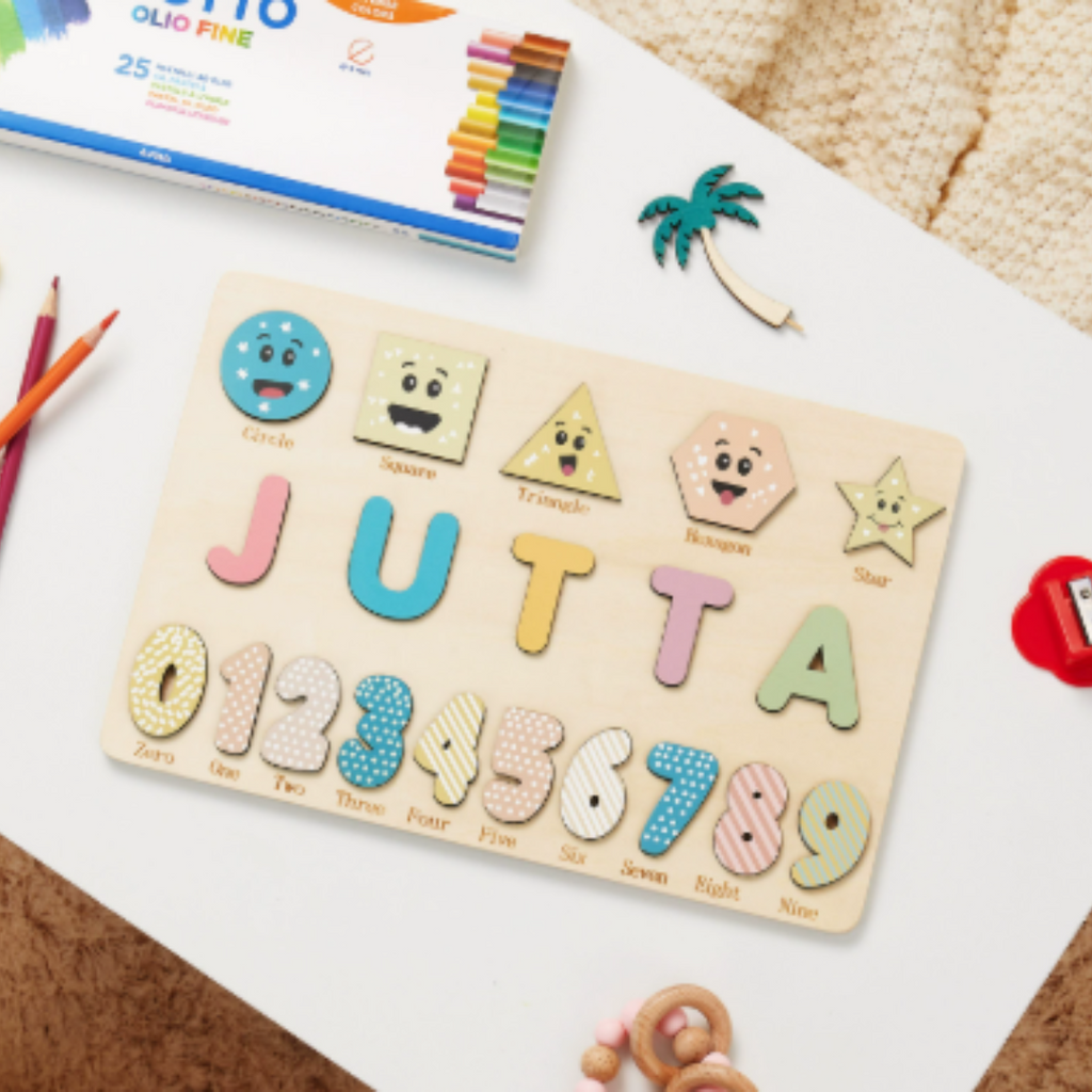 Osterly Personalized Name Puzzle – Wooden Toddler Learning Toy