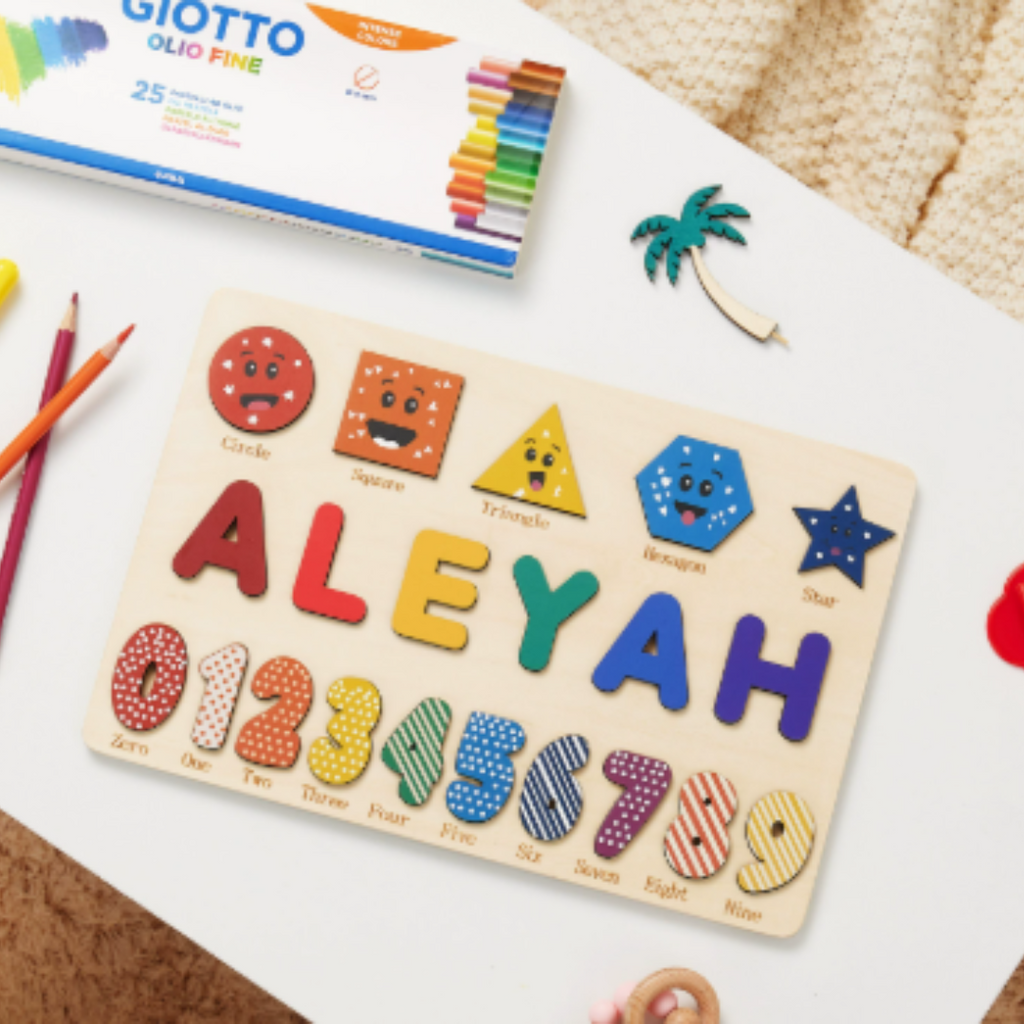 Osterly Personalized Name Puzzle – Wooden Toddler Learning Toy