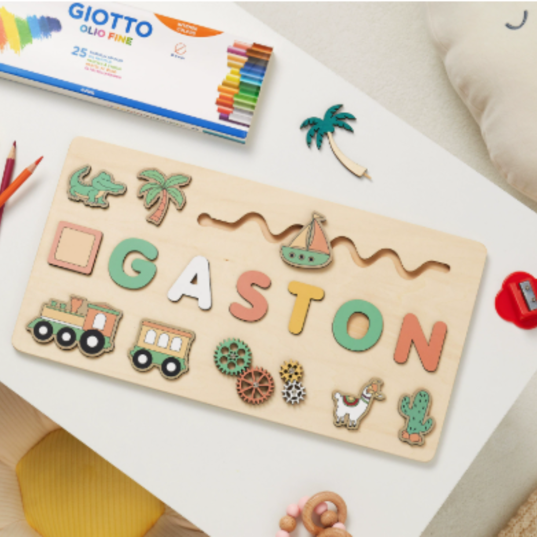 Osterly Personalized Name Puzzle – Wooden Toddler Learning Toy