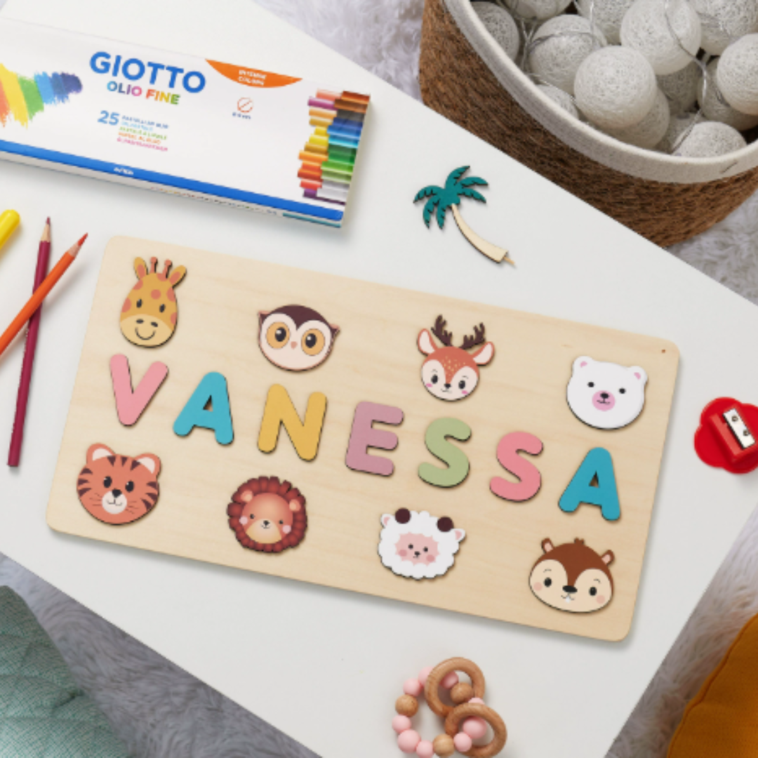 Osterly Personalized Name Puzzle – Wooden Toddler Learning Toy
