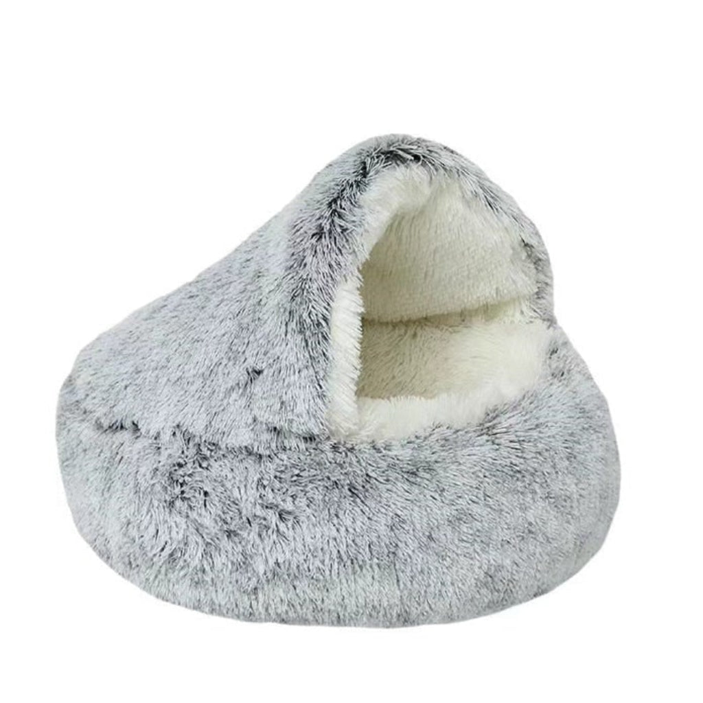 Osterly Plush Pet Cave Bed – Covered Cat and Small Dog House